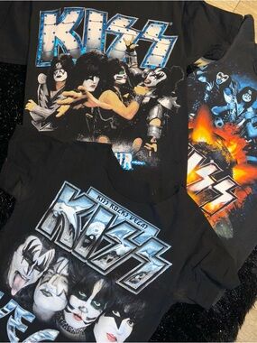 KISS Blue Theme T-shirt Lot